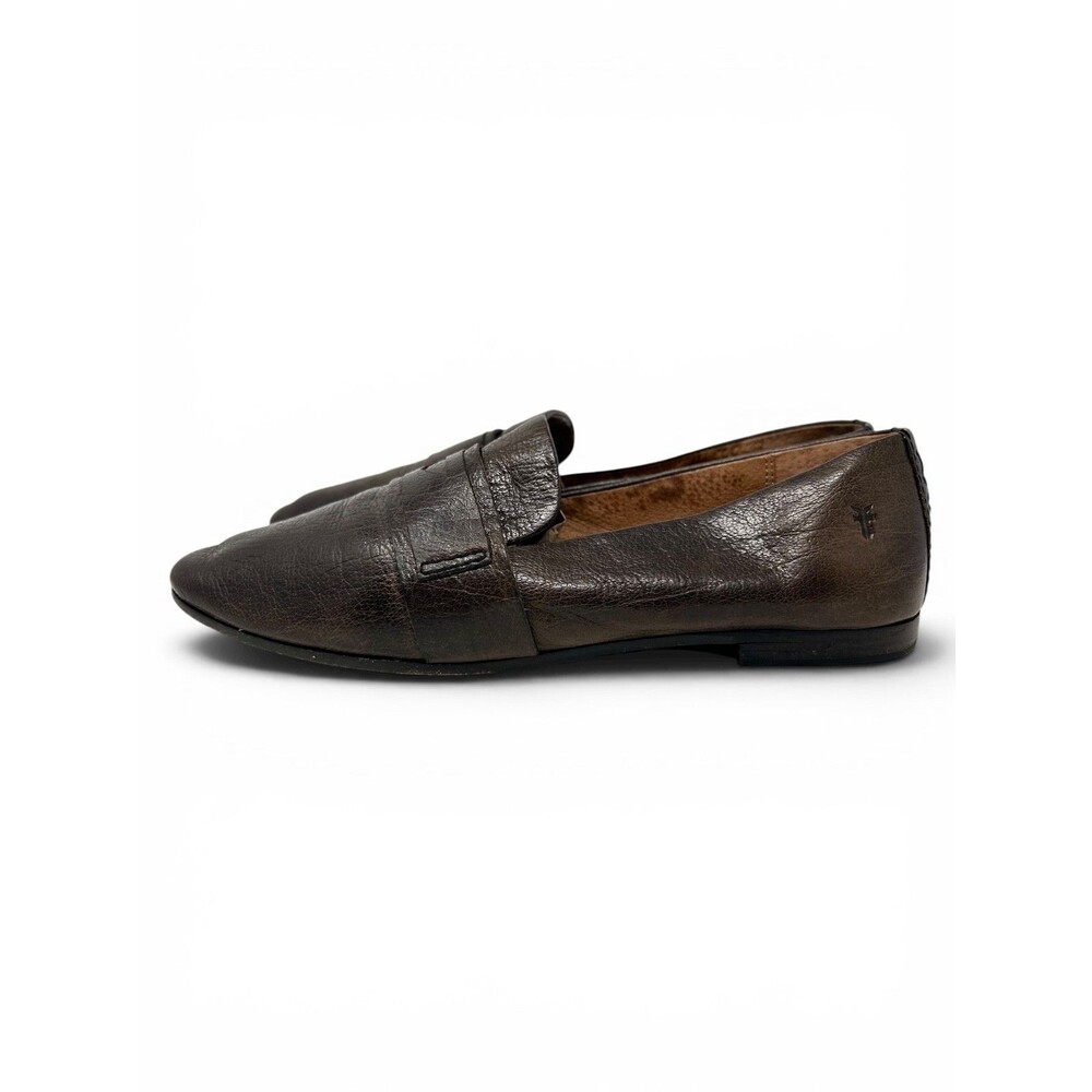 Frye Womens Terri Penny Loafer Brown Soft Leather Women' 8.5 M
